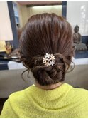 結婚式お呼ばれヘアセット♪