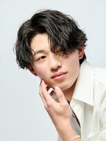 ルースト 南堀江店(ROOST) MEN’S/リバースセンターパート/ニュアンスパーマ/南堀江