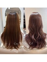 カラフクオカ 薬院駅前(Cara FUKUOKA)&nbsp;ピンクベージュ&レイヤーカット★福岡透明感カラー