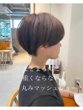 レト 浦和(leto) ミディアムヘアハッシュカットグレージュデザインカラー