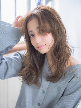 ネオリーブウリ 二子玉川店(Neolive uri) 《Uri/二子玉川》センターパート×クセ毛風ウエーブ