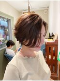 湿気に負けないショートヘア。