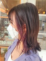 ネオリーブ コパン 鶴見店(Neolive copain) ピンク紫　イヤリングカラー！