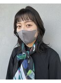 ナチュラル可愛い♪暗髪ミディアムスタイル