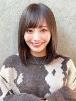 サロウィンフレンテ 新宿三丁目(SALOWIN Frente)&nbsp;石塚／小顔かわいいナチュラルレイヤーボブ10代20代韓国ヘア新宿