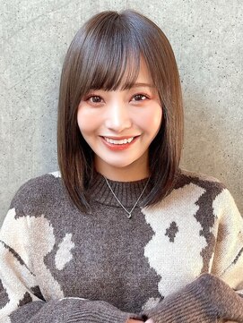 サロウィンフレンテ 新宿三丁目(SALOWIN Frente) 石塚／小顔かわいいナチュラルレイヤーボブ10代20代韓国ヘア新宿