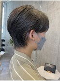 大人ショート/グレージュカラー/似合わせカット/髪質改善[登戸]