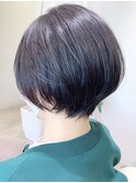 【 Ｉ. 】黒髪でも可愛いまるみショートボブ　川口