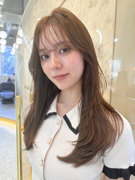 シーシンジュク 新宿南口(Sea shinjuku) 韓国風前髪×レイヤーカット【髪質改善/新宿/レイヤーカット】