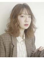 オレンジ梅田店(ORANGE)&nbsp;こなれバング/シースルーバング/ベージュ/ミナ