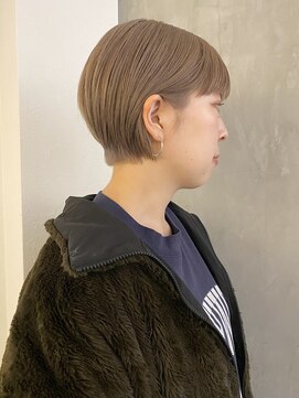 ソイ コンク 下北沢(soi conc) ミルクティーベージュ_ハイトーン_耳掛けショート_下北沢