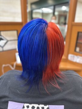 ピュア ポイント 和光店(PURE POINT) バイカラー/カラーミューズ/赤髪/青髪