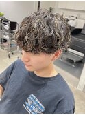 波巻きスパイラルパーマツイストパーママッシュハイライト