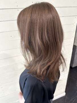 ルノン シェリー(LUNON cheliy) ブリーチ無しWカラー/柔らかベージュ/レイヤーカット/韓国