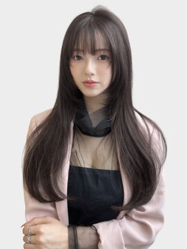 ユーフォリア 渋谷グランデ(Euphoria SHIBUYA GRANDE) 韓国ヘア  レイヤーカット 顔周りレイヤー ナチュラルカール