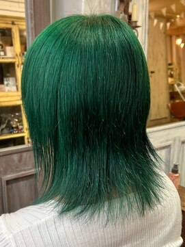 キミ(kimi) 【kimi自由が丘】ケアブリーチ × グリーンカラー