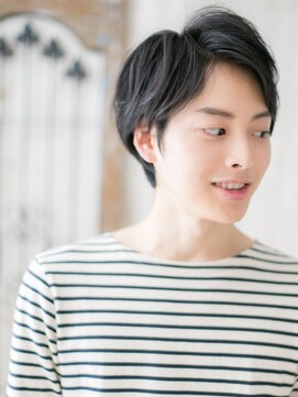 モッズヘア メン 上尾東口店(mod's hair men) ナチュラル七三分けブラックメンズカットY上尾　刈り上げない