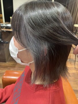 ランソ 新宿(RUNSO) ダークブルーXアッシュグレージュカラー