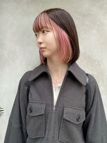 シーズ 栄(sea's) ミディアムボブ×インナーカラー