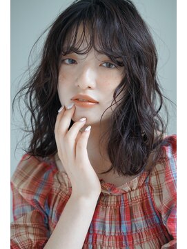 パール(PearL) 【PearL】ニュアンスパーマ/顔まわりカット/ウェーブパーマボブ