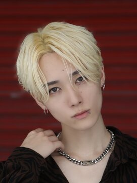 オーシャントーキョー 心斎橋(OCEAN TOKYO WEST) メンズヘアブランドカラーセンターパート毛流れ