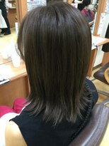 ヒラトヤ 肴町店 外ハネヌーディーカラー小顔カット美シルエットくびれヘア