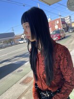 ナイーヴヘア(NAiVE HAIR)&nbsp;【NAiVEHAIR】ぱっつんレイヤーロング