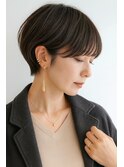 ショートカット・レイヤーカット×白髪ぼかし