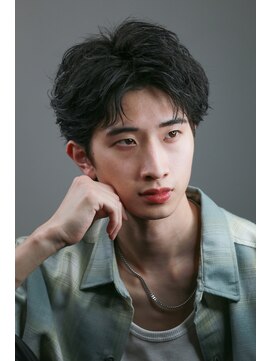 ニコ トウキョウ ロジック(nico TOKYO Logic) シャドウパーマメンズメッシュメンズパーマ波巻きパーマ韓国ヘア