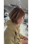 【大人ミルクティー】レイヤーボブ　片野
