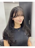 ロングヘアー　ダークアッシュ　上級髪質改善　赤坂見附