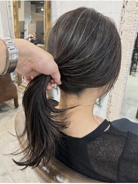 ノラ ヘアーサロン(NORA HAIR SALON) 【中迫】大人の上品なハイライトカラー白髪ぼかし 脱白髪染め5