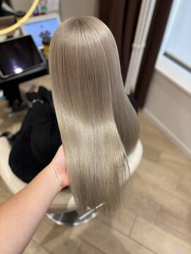 アーチバイケンジ(arch by kenje) ホワイトベージュ/平塚美容室/ロングヘア/ブリーチカラー