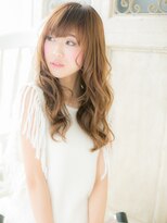 大波純一美容室パーティハン&nbsp;ブリーチハイトーンカラーフェミニンウェーブヘアb小山10代20代
