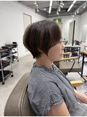 丸みショート/大人ショートボブ/小顔ショート