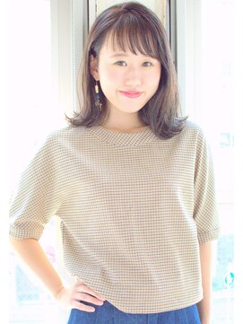 ミュージアム(MUSEUM) ■MUSEUM■外ハネミディアム☆ダークネイビーで透明感☆