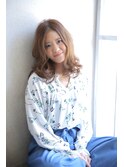 やわらかふんわり巻き髪　
