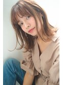 【THEATER】ルーズ グレージュ 切りっぱなしボブ ボブ