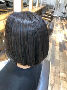 クラップス 杉田店(CLAPS) ボブ×ハイライトコバルトブルー