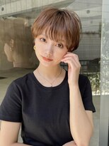 ロビー 表参道(ROBBY)&nbsp;耳掛けマッシュショート／アッシュブラウン／表参道／40代50