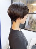 《knit銀座》大人黒髪20代30代40代ハンサムショート丸み前下がり