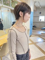 ロンド ストラーダ 心斎橋(Lond strada)&nbsp;ショート×ハイライト白髪ぼかし×シルキーベージュ[心斎橋]