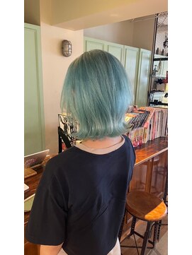 エース (ACE) ACE横浜　エメラルドグリーン×ニュアンス巻き