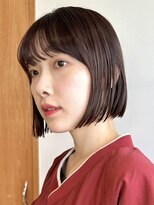 ノイカーム(noi Calm)&nbsp;顔周りレイヤーカットグレージュカラーくびれボブショートカット