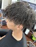 《メンズ》ツイストスパイラルパーマ+カット+栄養分補給