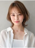 ○前髪 ネビージュ ボブルフ 黒髪 ワンレン 小顔 "