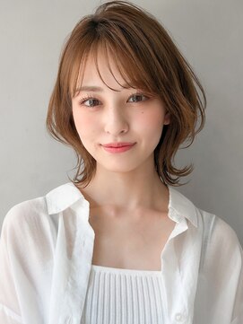 エトラ 渋谷店(etora) ★前髪 ネビージュ ボブルフ 黒髪 ワンレン 小顔 "