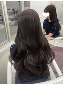 秋こっくりカラー可愛いラベンダーブラウン