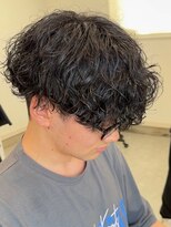 フゥ 宇都宮(FeU)&nbsp;波巻きパーマメンズパーマメンズヘアツーブロックツイストパーマ