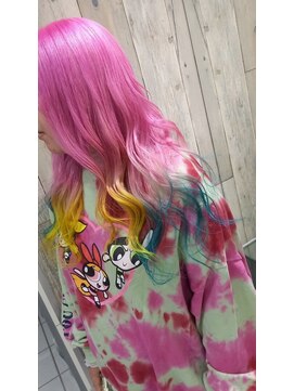 トムキャット(TOM CAT) ピンク×イエロー×ターコイズ